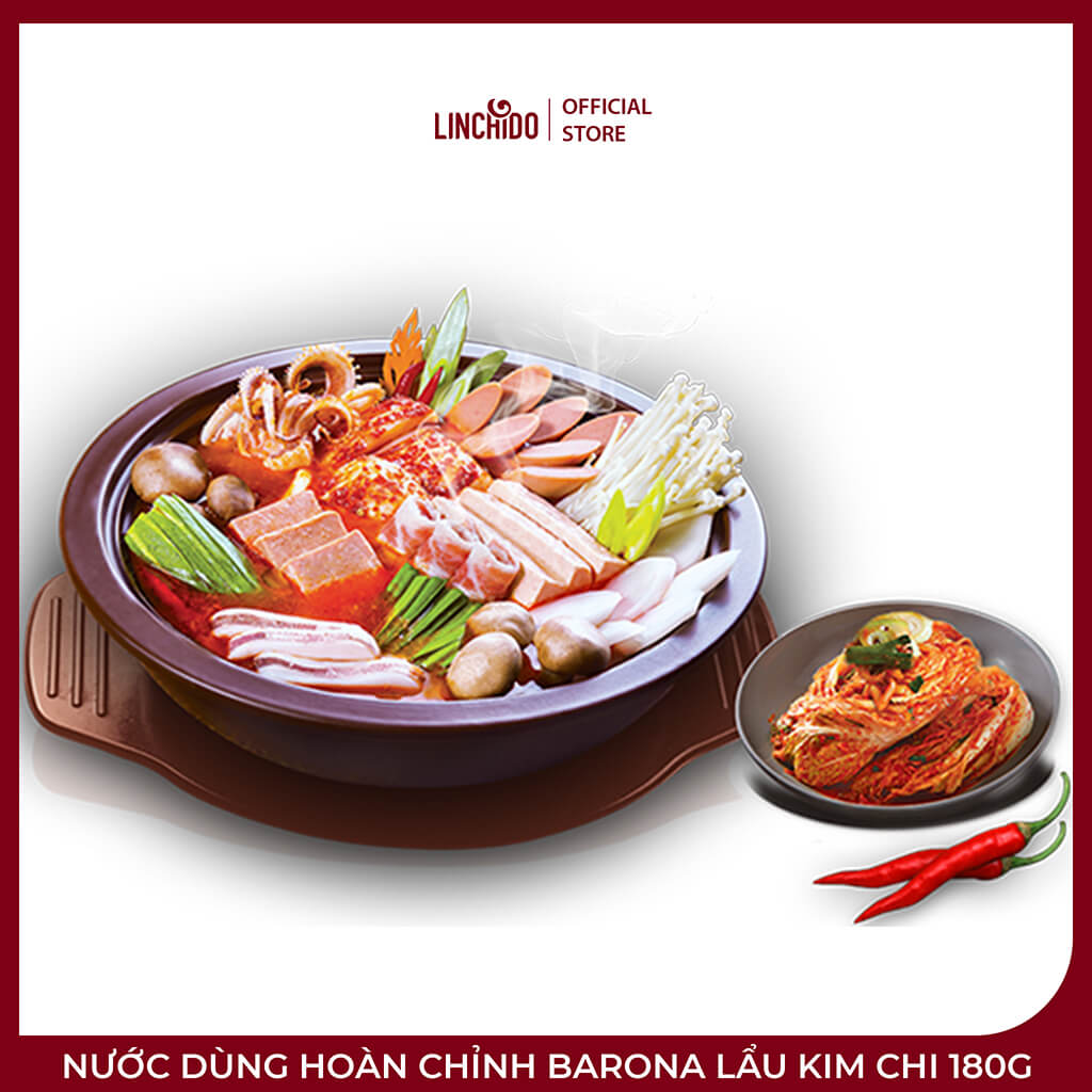 Nước Dùng Hoàn Chỉnh Barona Lẩu Kim Chi 180g – Đậm Vị Hàn Quốc, Dễ Nấu Tại Nhà - Ảnh 2