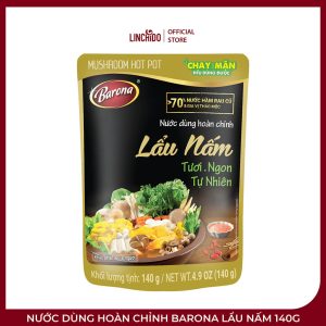 Nước Dùng Hoàn Chỉnh Barona Lẩu Nấm 140g – Nấu Lẩu Chay Và Mặn
