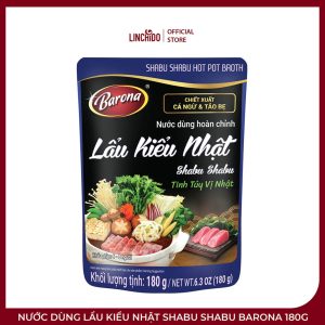 Nước Dùng Lẩu Kiểu Nhật Shabu Shabu Barona 180g – Vị Cá Ngừ Và Tảo Bẹ