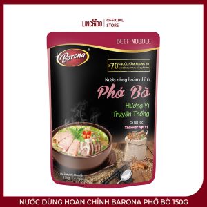 Nước Dùng Hoàn Chỉnh Barona Phở Bò 150g – Kèm Thảo Mộc Ngũ Vị