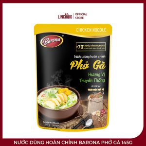 Nước Dùng Hoàn Chỉnh Barona Phở Gà 145g – Kèm Túi Thảo Mộc Ngũ Vị