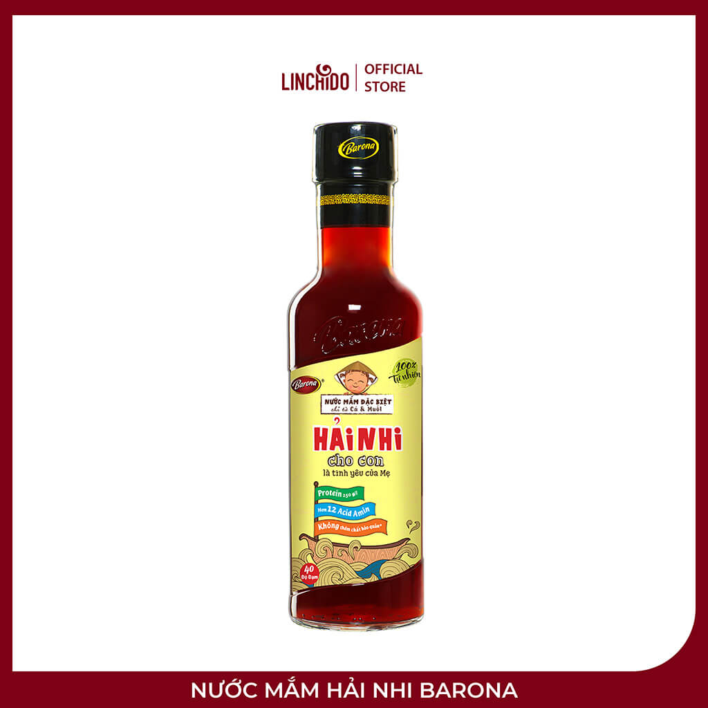 Nước Mắm Hải Nhi Barona – Cá Cơm Phú Quốc Ủ Chượp 12 Tháng