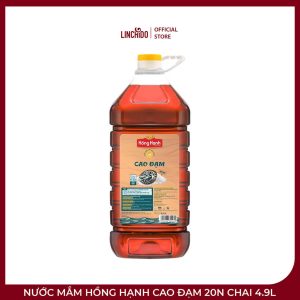 Nước Mắm Hồng Hạnh Cao Đạm 20N Chai 4.9L – Đậm Đà Cho Gian Bếp Gia Đình Và Quán Ăn