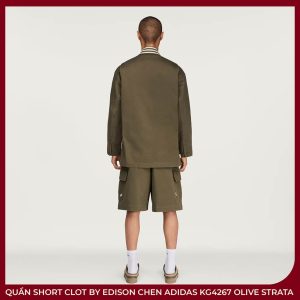 Quần Short CLOT By Edison Chen adidas KG4267 Olive Strata - Ảnh 4