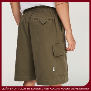 Quần Short CLOT By Edison Chen adidas KG4267 Olive Strata - Ảnh 7