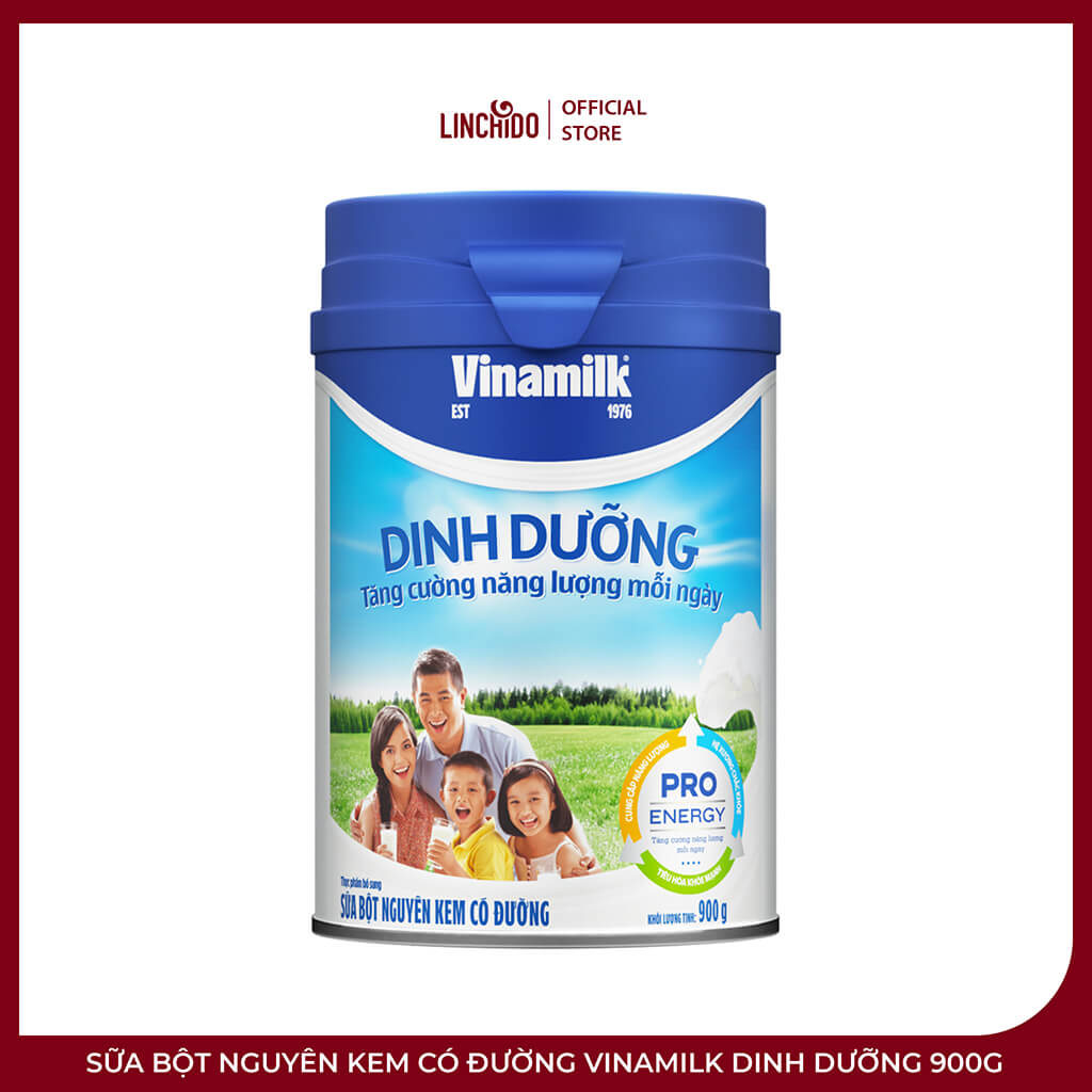 Sữa Bột Nguyên Kem Có Đường Vinamilk Dinh Dưỡng 900g – 1 Lon