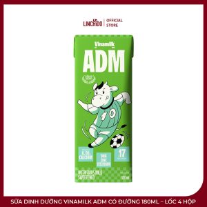 Sữa Dinh Dưỡng Vinamilk ADM Có Đường 180ml – Lốc 4 Hộp - Ảnh 3