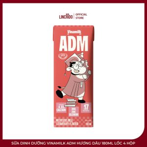 Sữa Dinh Dưỡng Vinamilk ADM Hương Dâu 180ml Lốc 4 Hộp - Ảnh 4