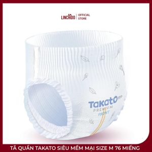 Tã Quần Takato Siêu Mềm Mại Size M 76 Miếng – Co Giãn, Thấm Hút, Thoáng Khí - Ảnh 2