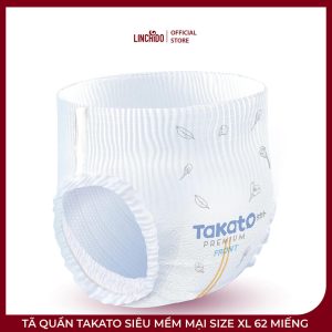 Tã Quần Takato Siêu Mềm Mại Size XL 62 Miếng – Cho Bé 12–22kg - Ảnh 2