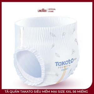 Tã Quần Takato Siêu Mềm Mại Size XXL 56 Miếng – Co Giãn, Thấm Hút - Ảnh 3