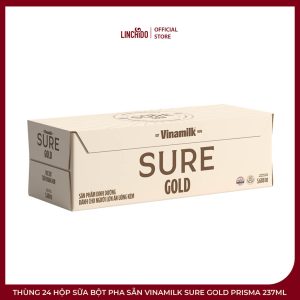 Thùng 24 Hộp Sữa Bột Pha Sẵn Vinamilk Sure Gold Prisma 237ml
