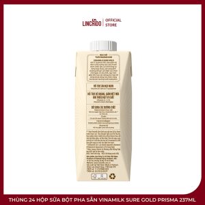 Thùng 24 Hộp Sữa Bột Pha Sẵn Vinamilk Sure Gold Prisma 237ml - Ảnh 5