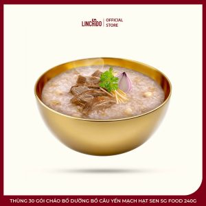 Thùng 30 Gói Cháo Bổ Dưỡng Bồ Câu Yến Mạch Hạt Sen SG Food 240g - Ảnh 2