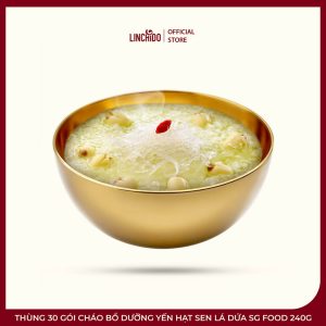Thùng 30 Gói Cháo Bổ Dưỡng Yến Hạt Sen Lá Dứa SG Food 240g - Ảnh 2