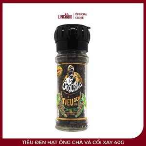 Tiêu Đen Hạt Ông Chà Và Cối Xay 40g – Xay Tiêu Trực Tiếp
