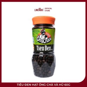 Tiêu Đen Hạt Ông Chà Và Hũ 60g – Nguyên Chất 100%