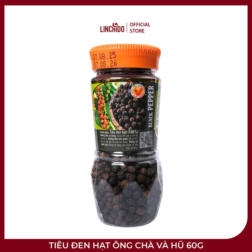Tiêu Đen Hạt Ông Chà Và Hũ 60g – Nguyên Chất 100% - Ảnh 3