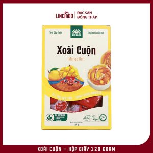 Xoài Cuộn Hộp Giấy 120g – Chua Ngọt Vị Xoài, Đặc Sản Đồng Tháp