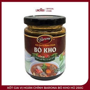 Xốt Gia Vị Hoàn Chỉnh Barona Bò Kho Hũ 250g – Thơm Vị Sả, Đậm Đà Dễ Nấu