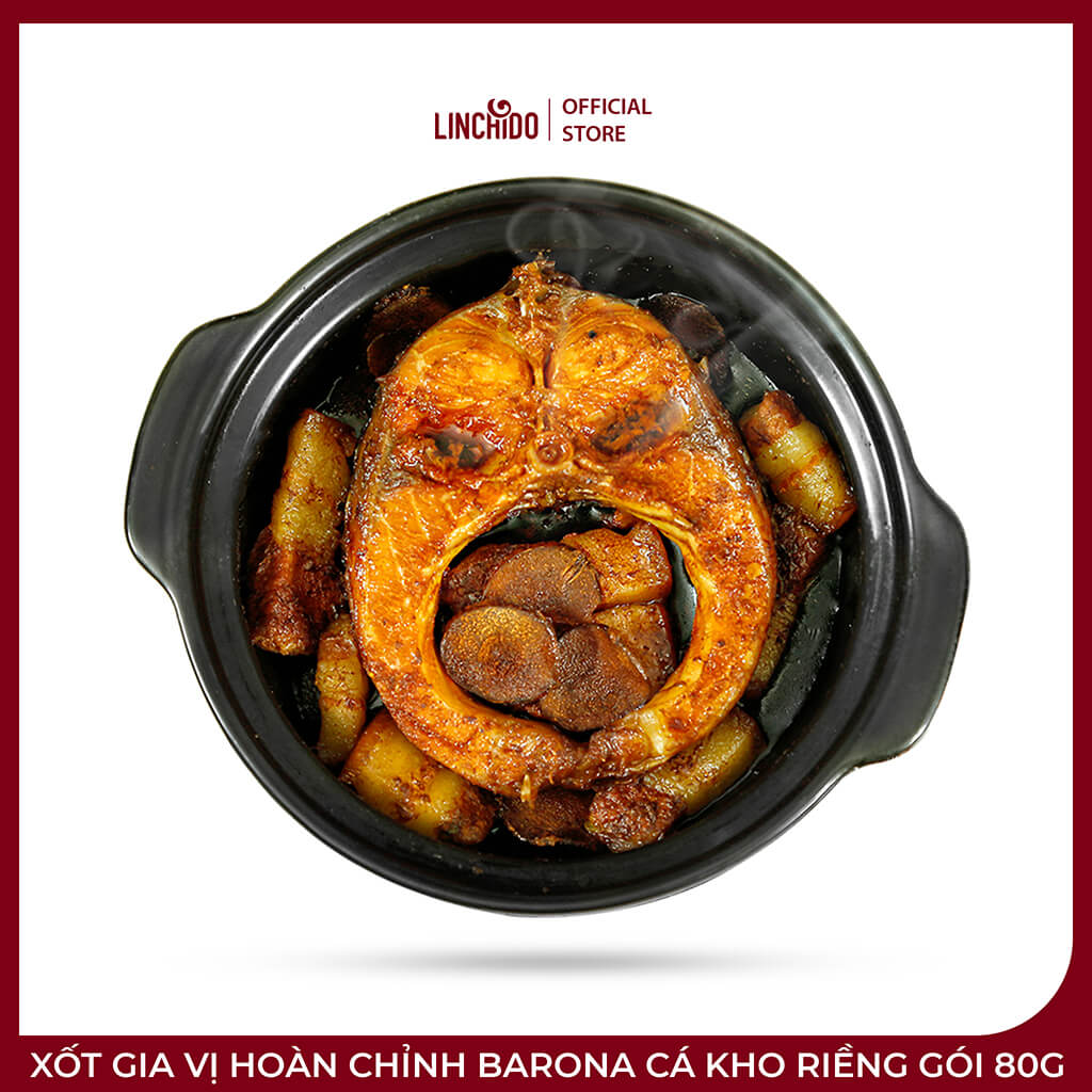 Xốt Gia Vị Hoàn Chỉnh Barona Cá Kho Riềng Gói 80g - Ảnh 2