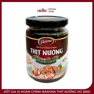 Xốt Gia Vị Hoàn Chỉnh Barona Thịt Nướng Hũ 260g – Ướp Thịt Đậm Đà, Tiện Lợi