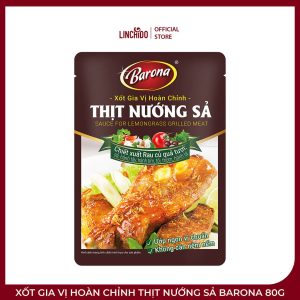Xốt Gia Vị Hoàn Chỉnh Thịt Nướng Sả Barona 80g – Thơm Sả, Dễ Ướp Thịt