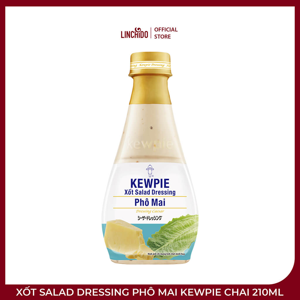 Xốt Salad Dressing Phô Mai Kewpie Chai 210ml – Trộn Salad Caesar, Chấm Hải Sản